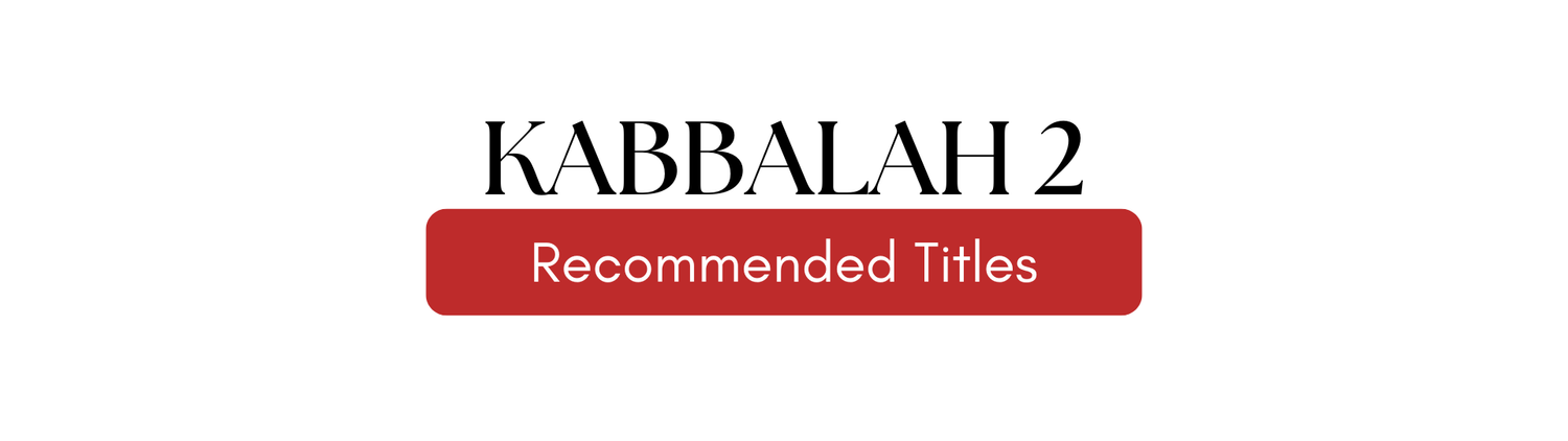 Kabbalah 2 Recommended Books