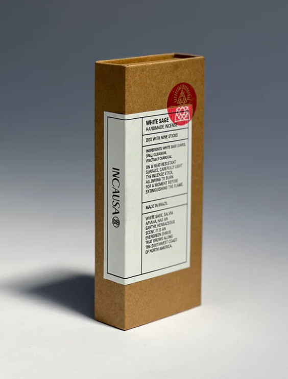 INCA White Sage Breu Resin Incense Blend (9 Sticks)